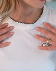 T-shirt Amore e Ricami