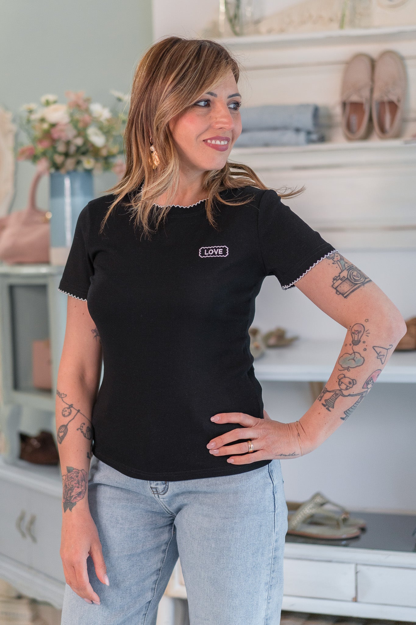 T-shirt Amore e Ricami