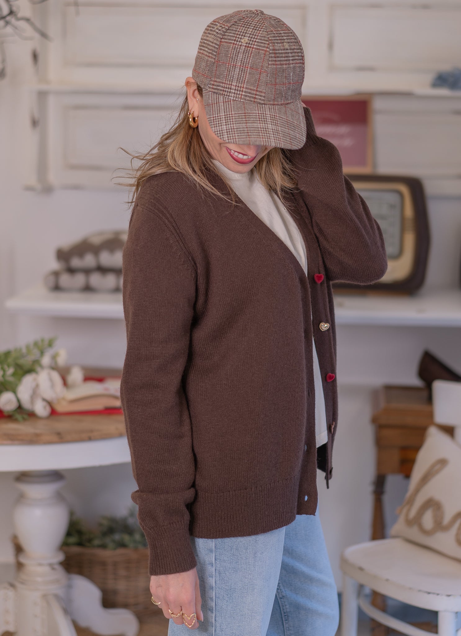 Cardigan Bottoncini cuoricini