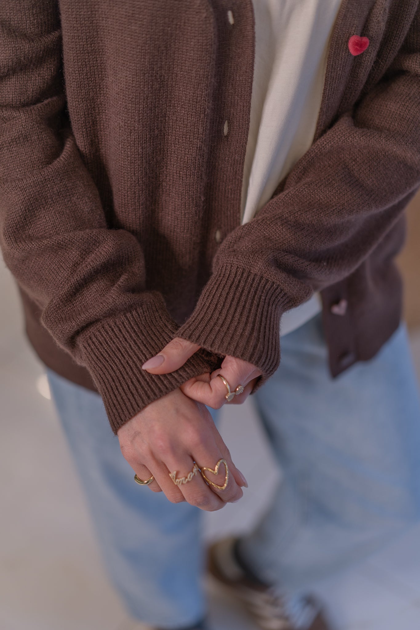 Cardigan Bottoncini cuoricini