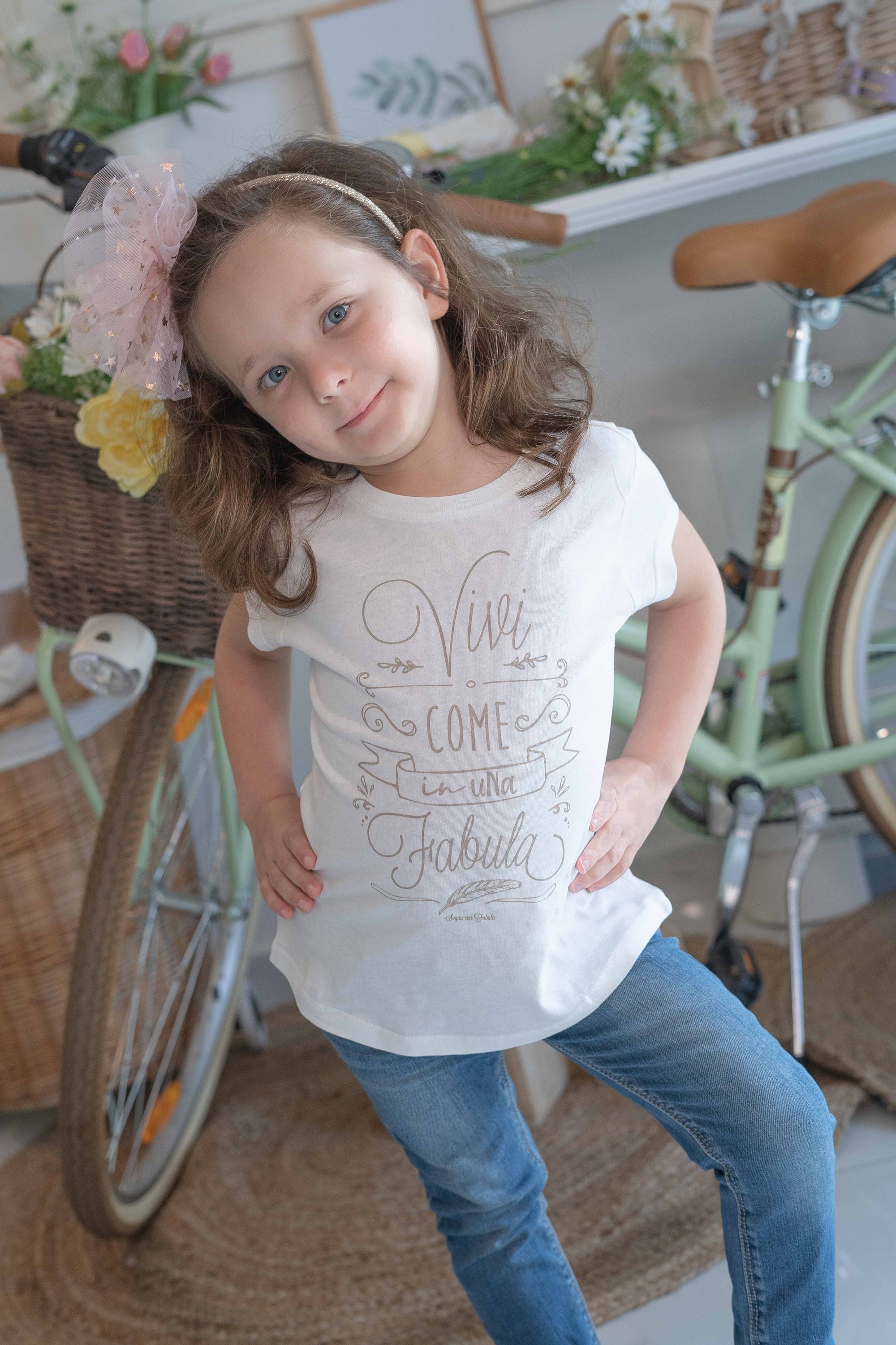 T-shirt Vivi Fabula Bimba Sogna con Fabula
