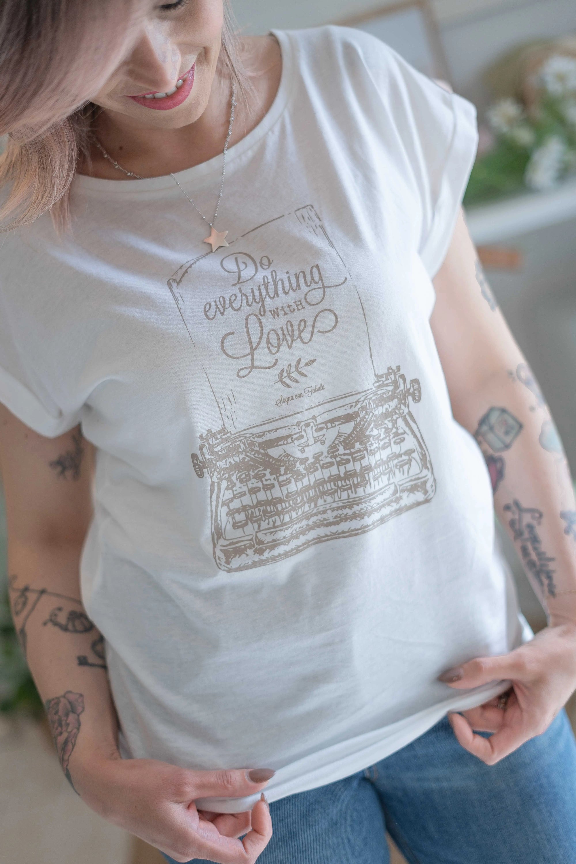 T-shirt typewriter Sogna con Fabula