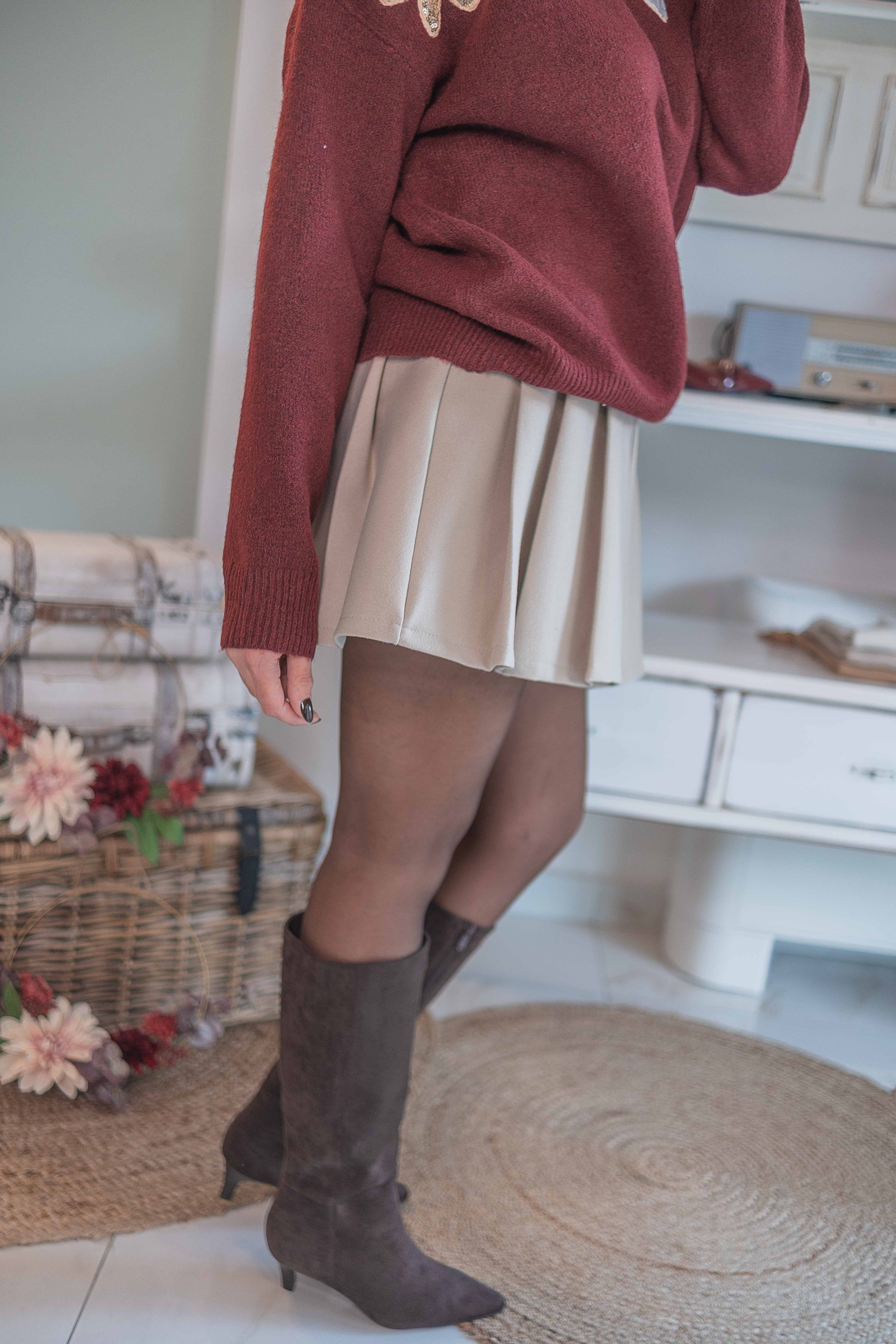 Gonna Pieghe con Cinta