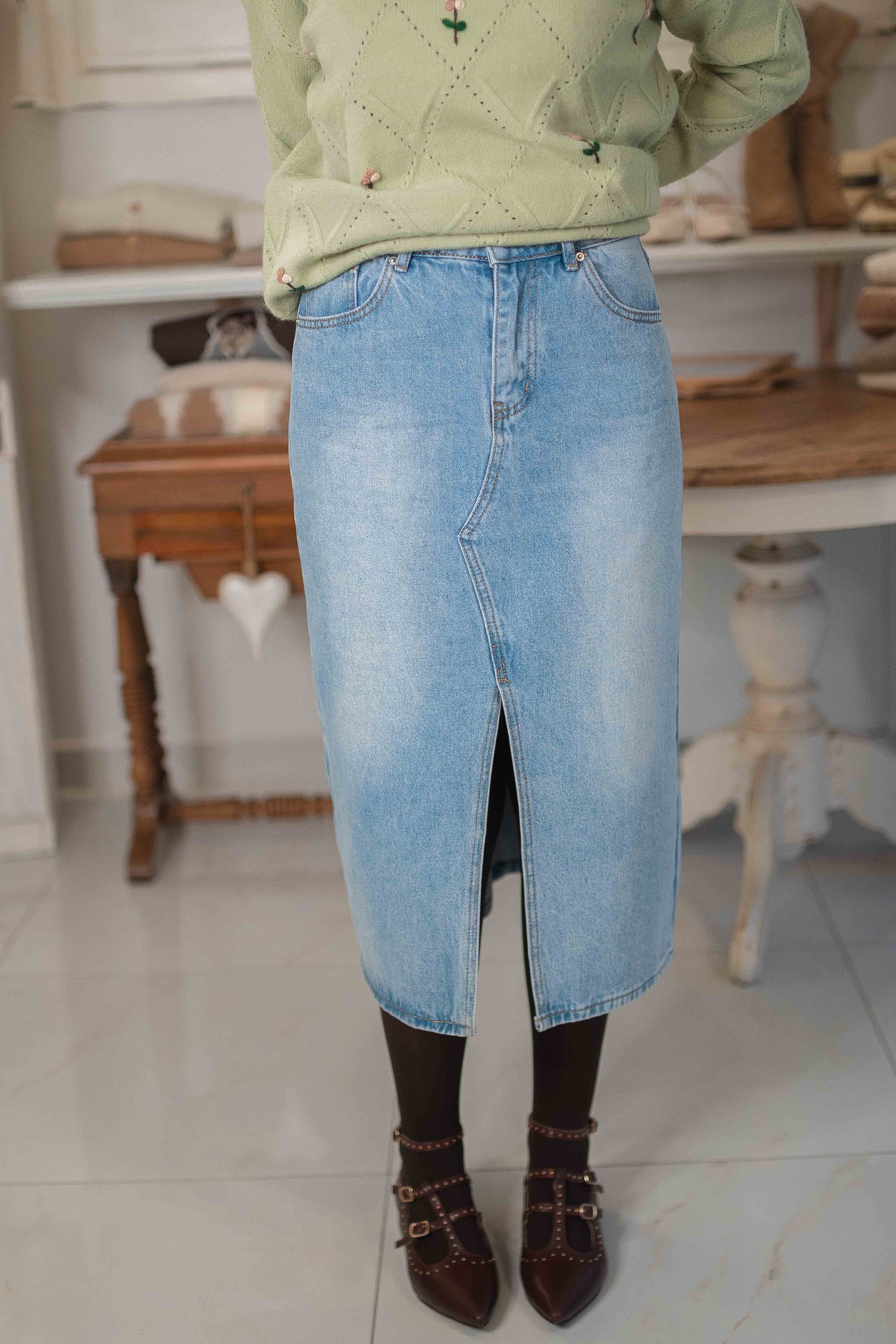 Gonna Denim Sogna con Fabula