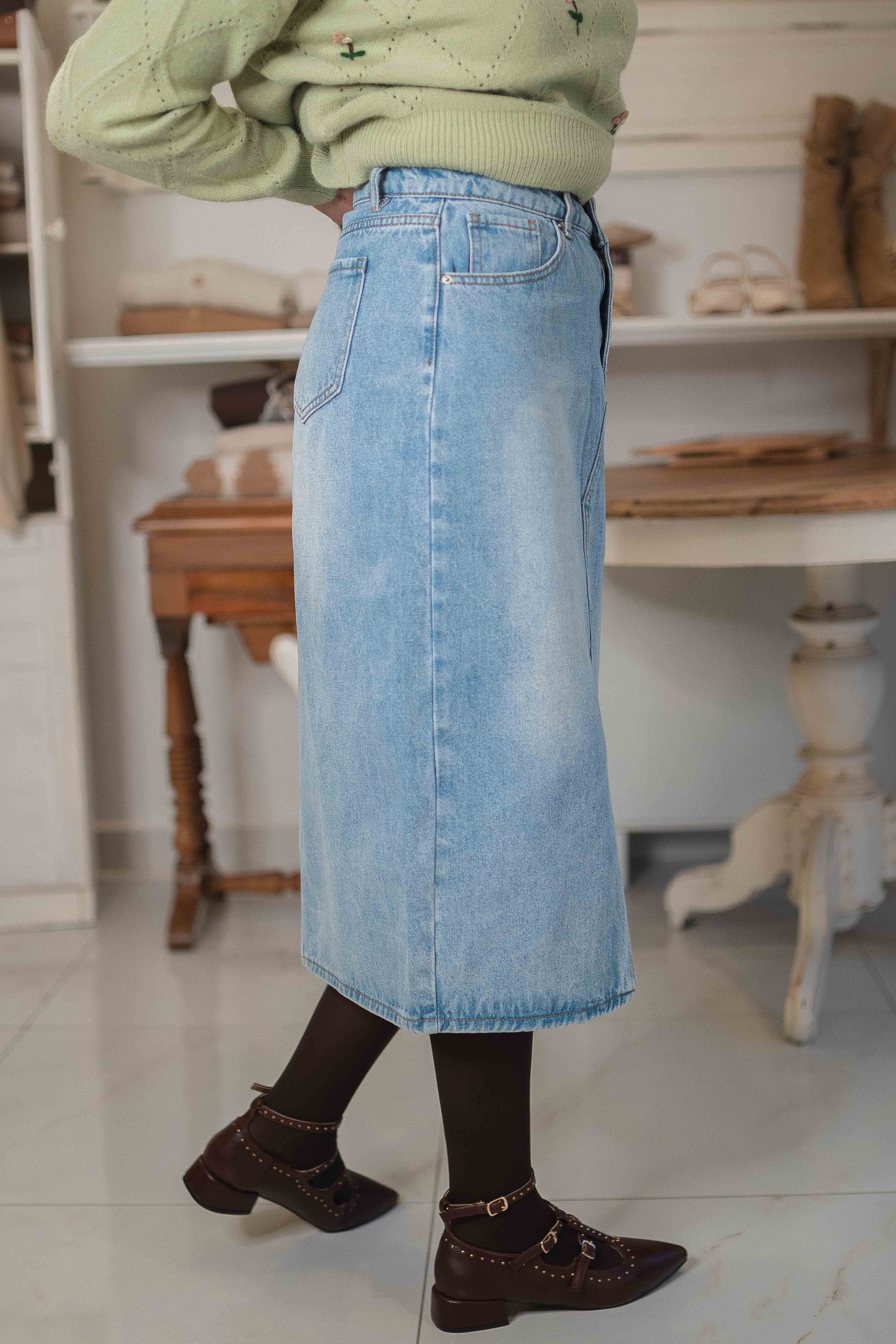 Gonna Denim Sogna con Fabula