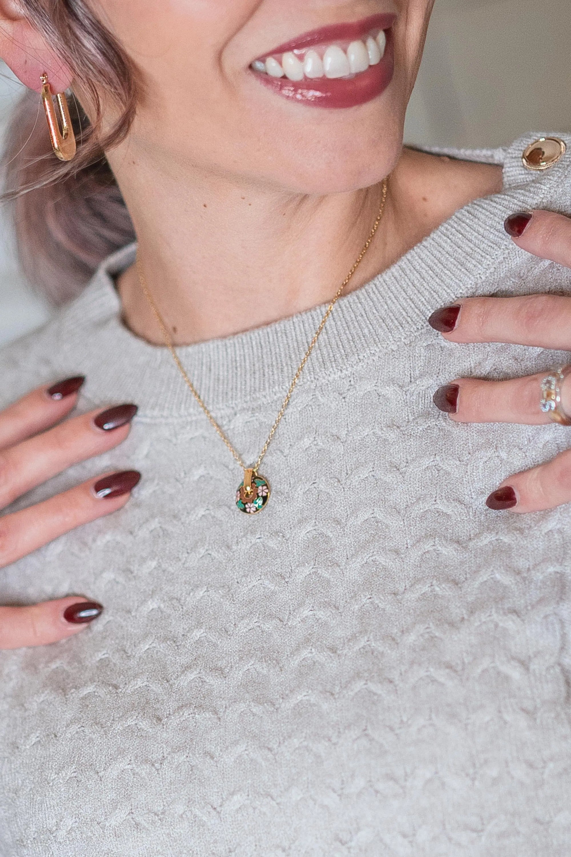 Collana Fiore Smaltato Sogna con Fabula