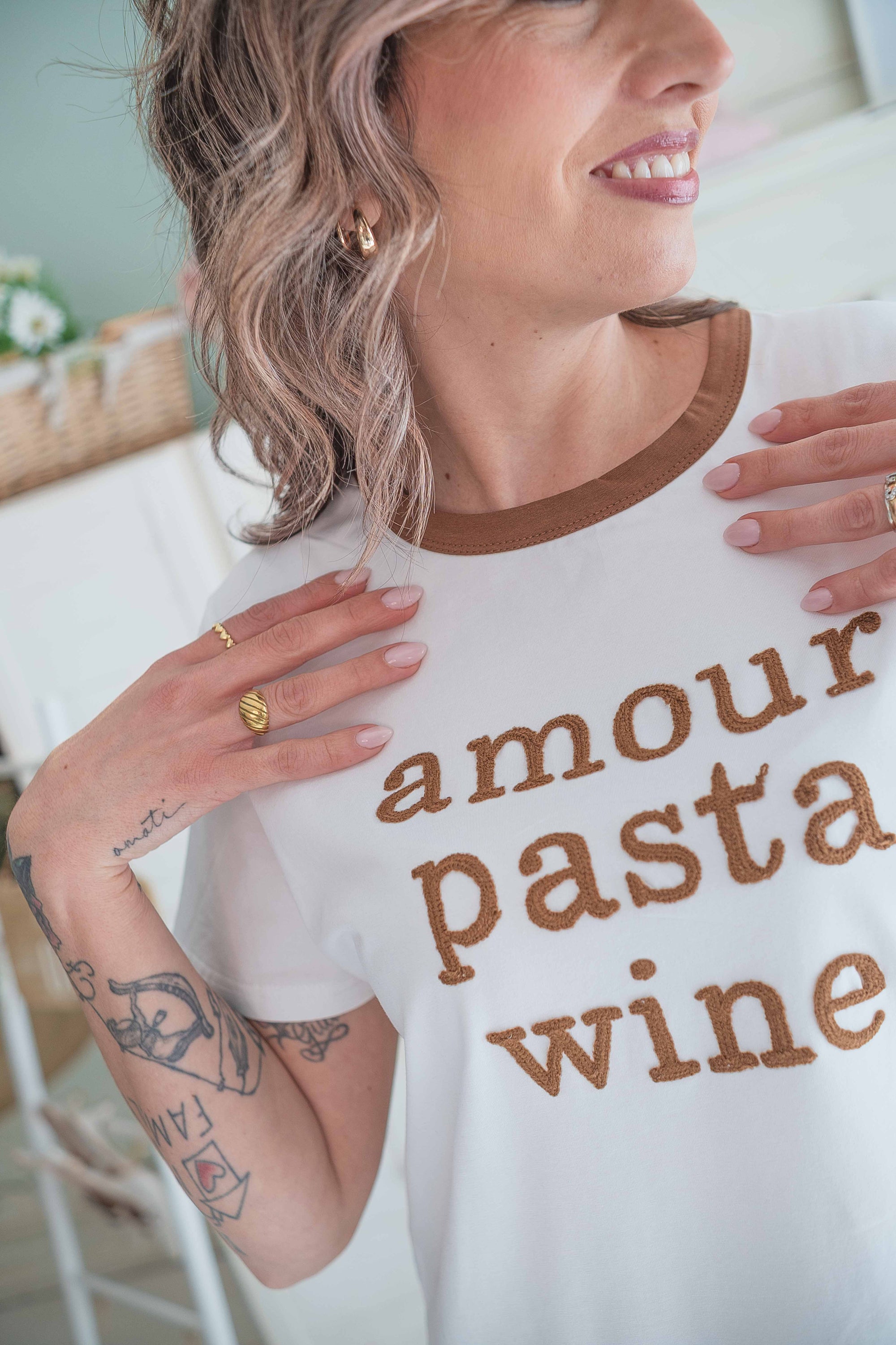 T-Shirt Amour Pasta Wine Sogna con Fabula
