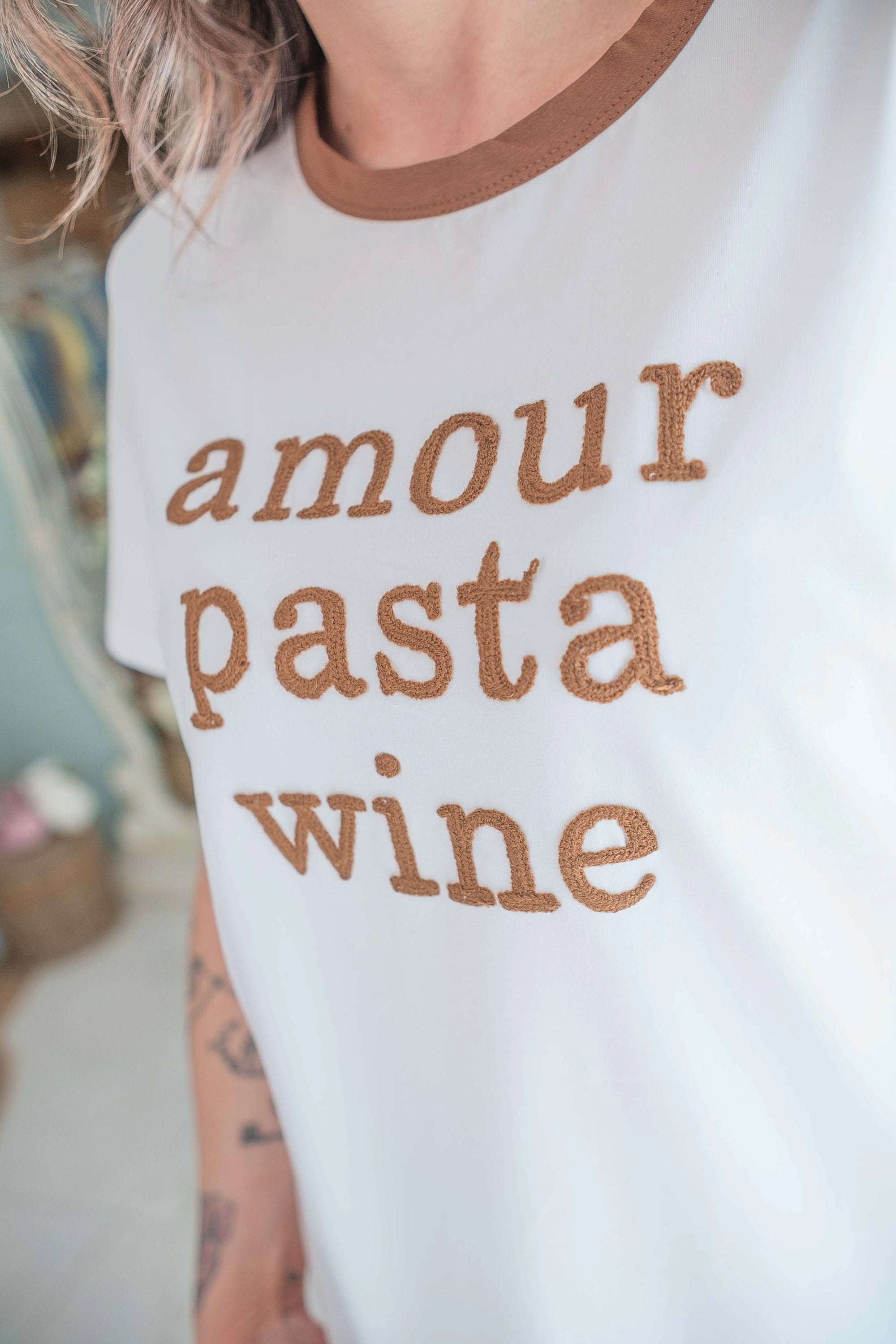 T-Shirt Amour Pasta Wine Sogna con Fabula