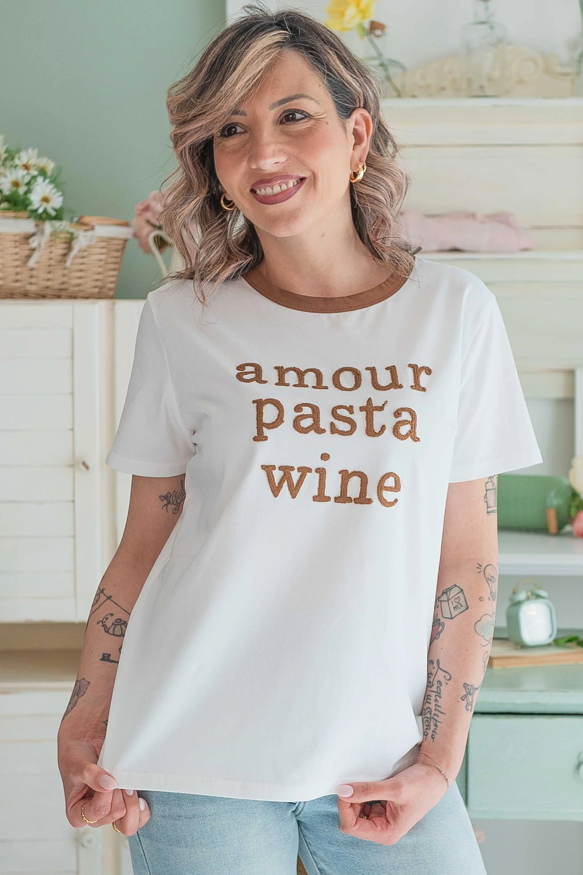 T-Shirt Amour Pasta Wine Sogna con Fabula