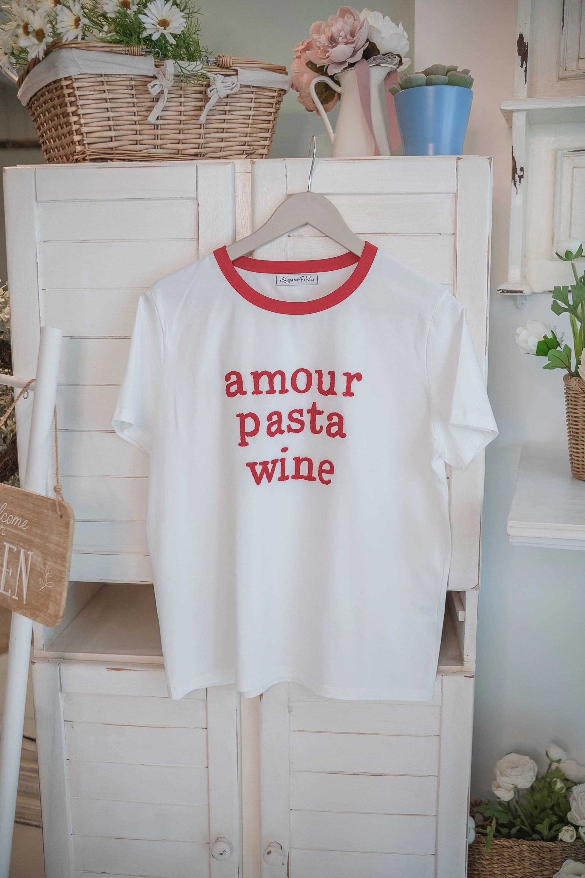 T-Shirt Amour Pasta Wine Sogna con Fabula