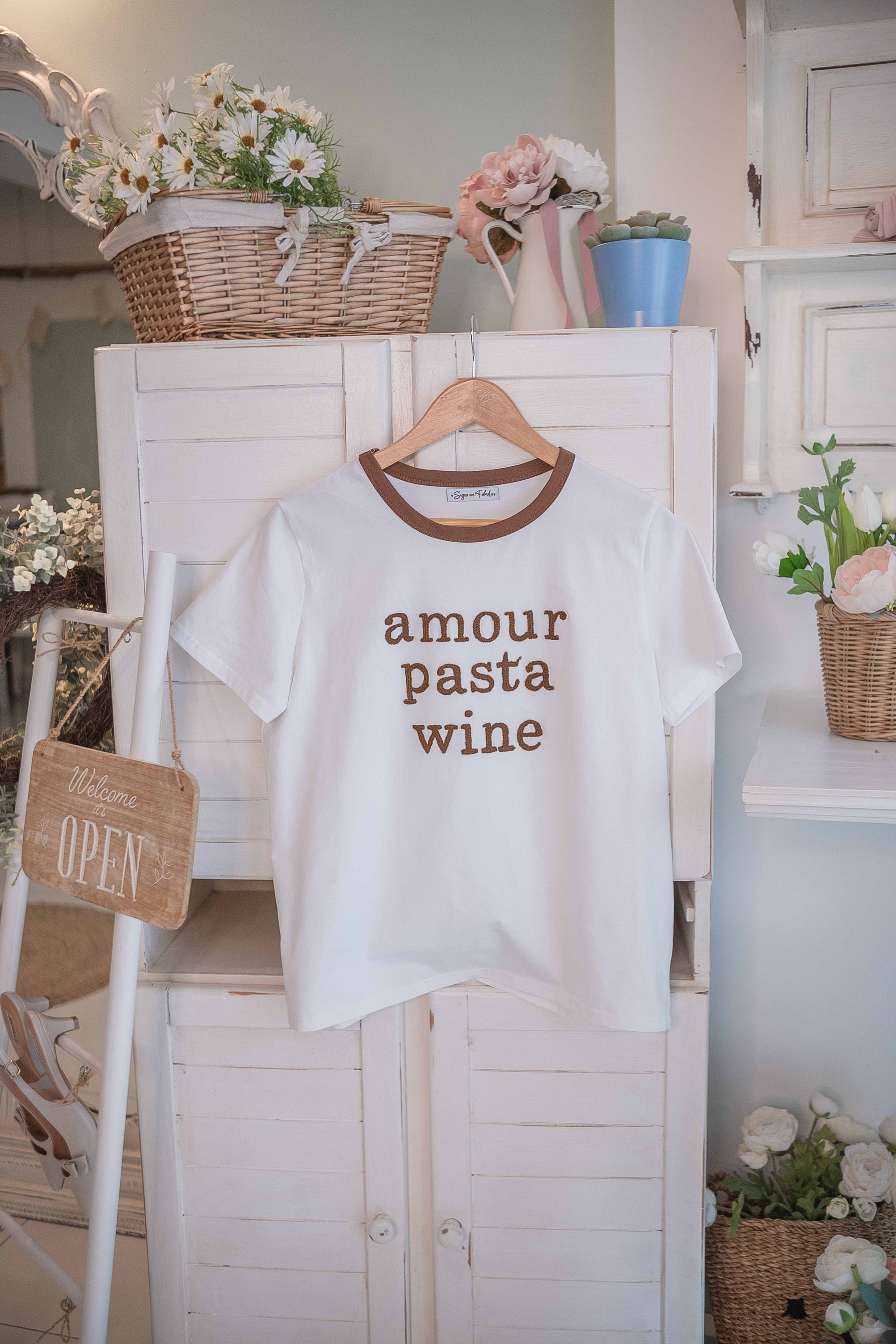 T-Shirt Amour Pasta Wine Sogna con Fabula