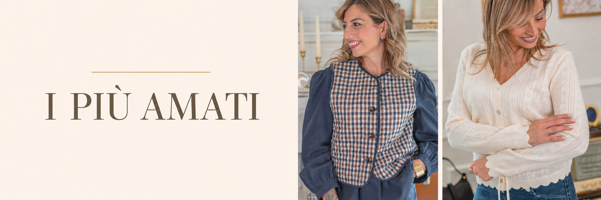 I più amati – Gilet Pauline e Cardigan Alix