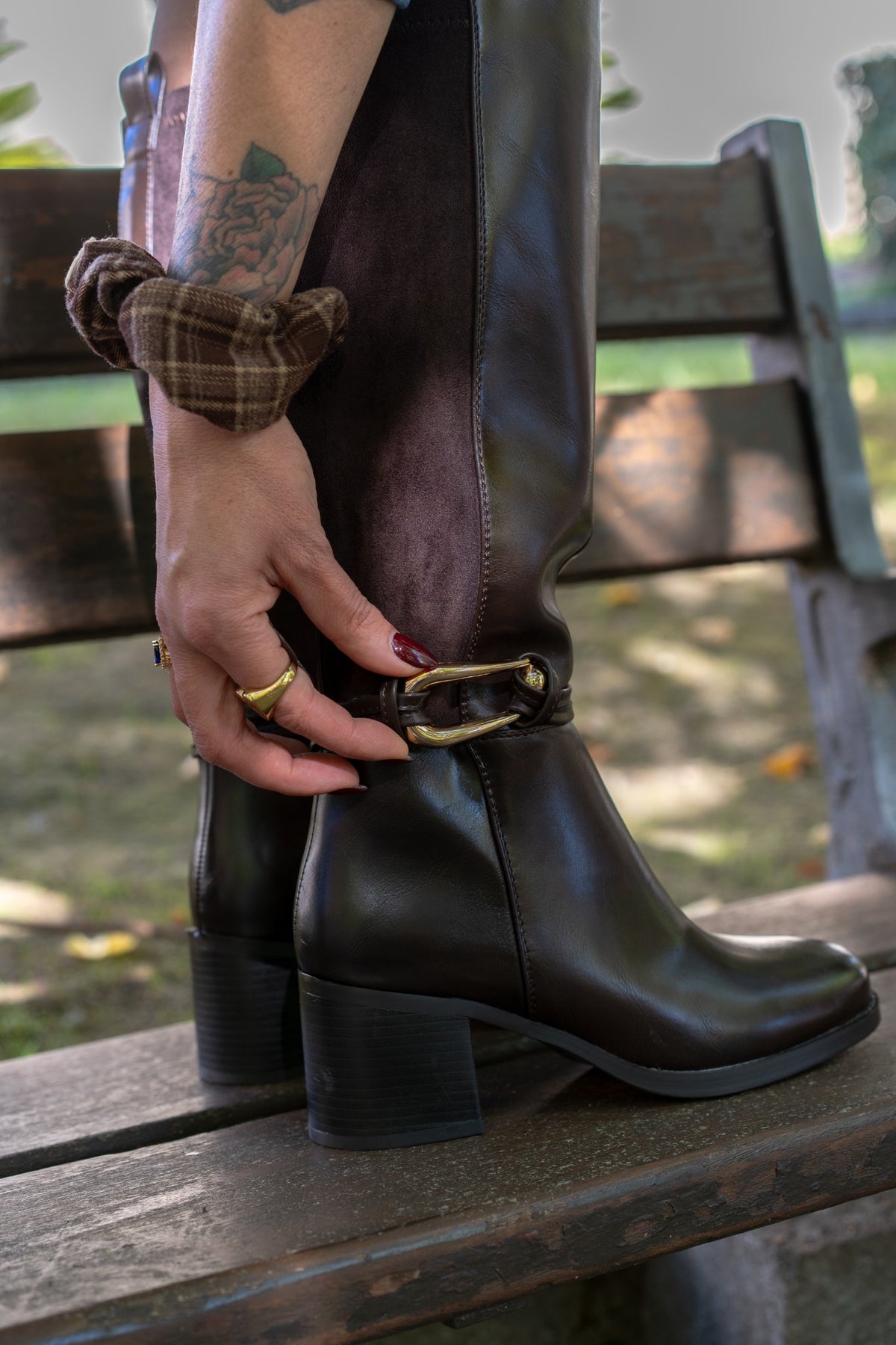 Stivali Almerina brown, modello 6512