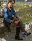 Stivali Almerina brown, modello 6512