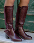 Stivali Serafina wine, modello 6513