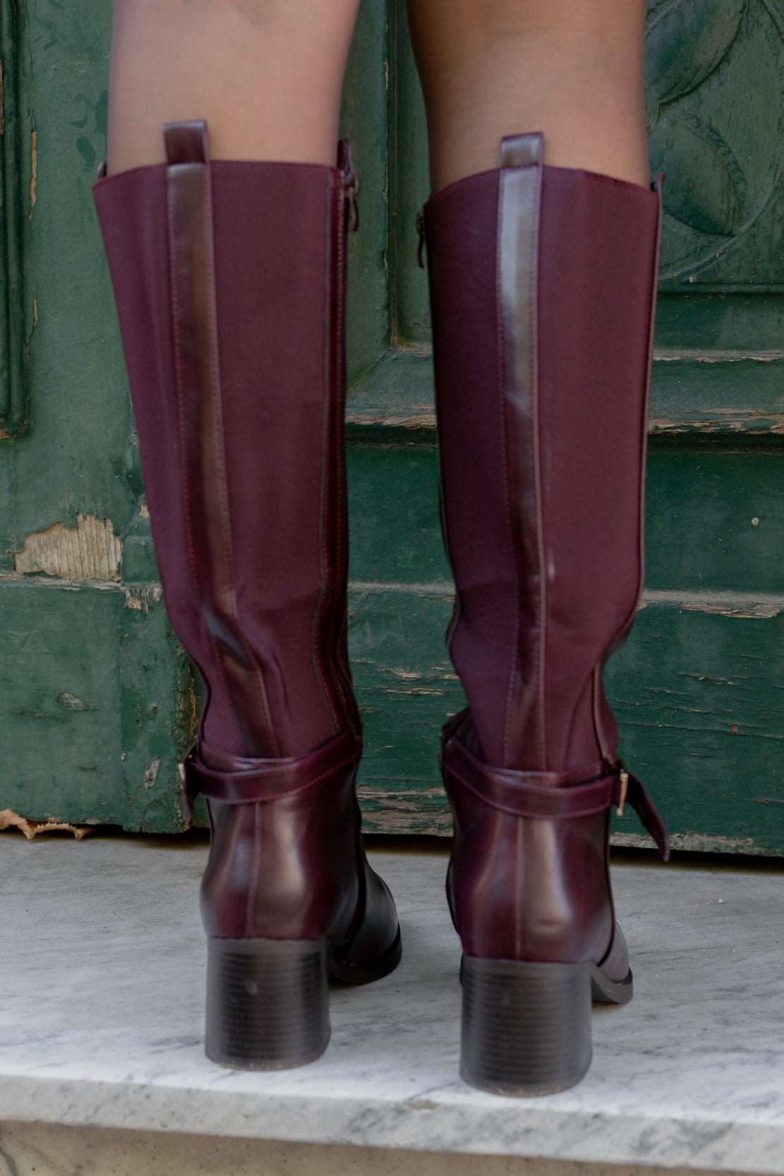 Stivali Serafina wine, modello 6513