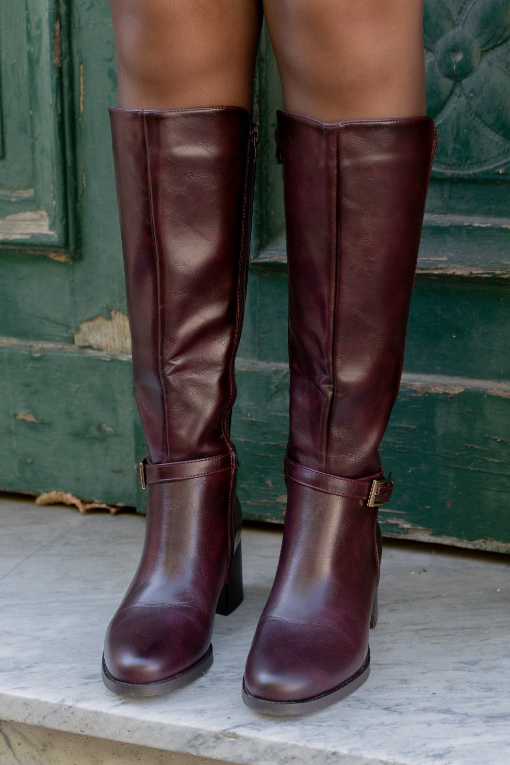Stivali Serafina wine, modello 6513