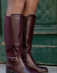 Stivali Serafina wine, modello 6513